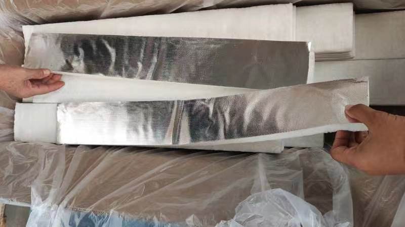 Mindelun-single faced aluminum foil coated ceramic fiber blanket strip