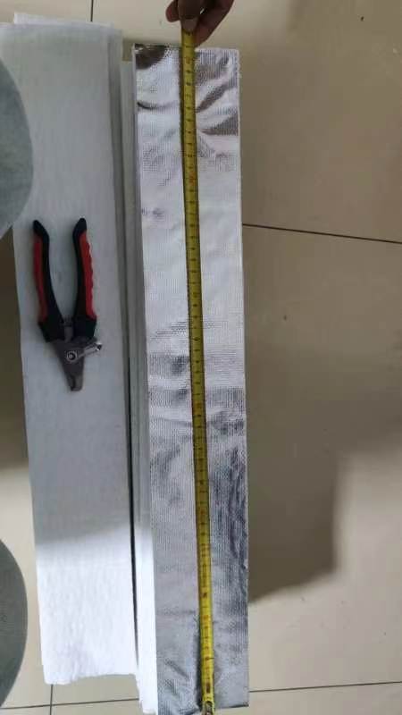 mindelun-single faced aluminum foil coated ceramic fiber blanket strip
