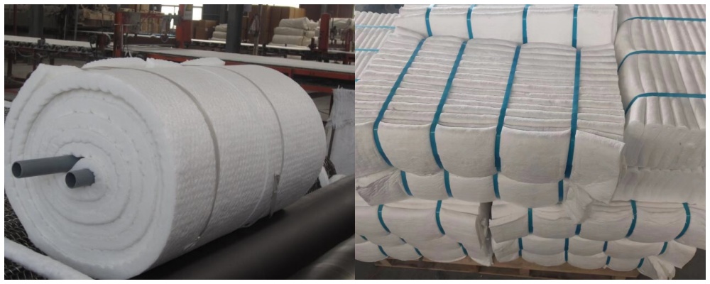 Mindelun-folded ceramic fiber modules